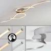 hofstein Plafonnier Kereita LED Nickel mat, 1 lumière* Lampes Modernes