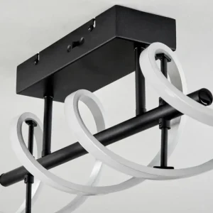 hofstein Plafonnier Khovet LED Noir, 1 lumière* Lampes Modernes