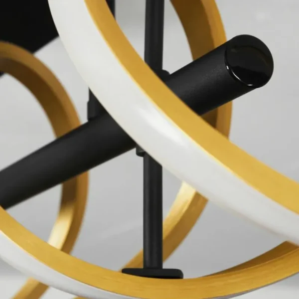 hofstein Plafonnier Khovet LED Noir, 1 lumière* Lampes Modernes