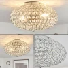 hofstein Plafonnier Klamila Chrome, 2 lumières* Lampes En Verre