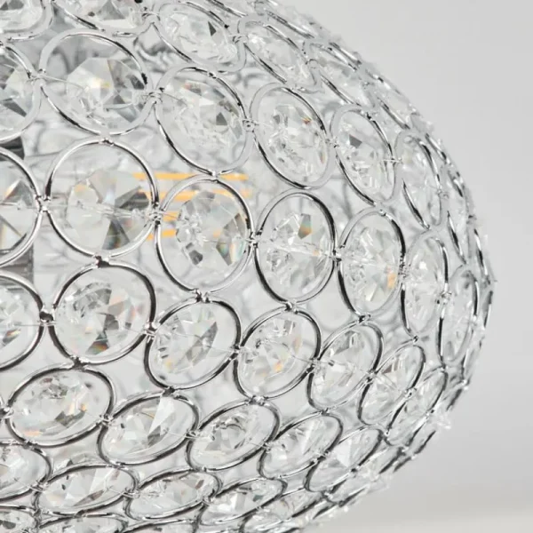 hofstein Plafonnier Klamila Chrome, 2 lumières* Lampes En Verre