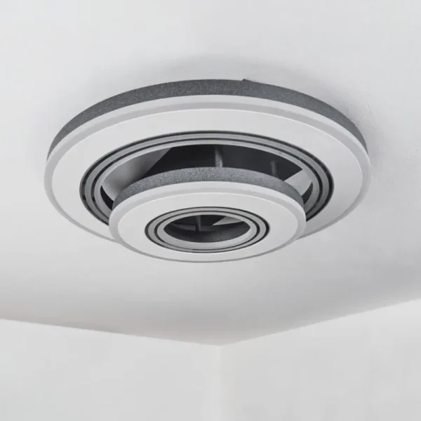 hofstein Plafonnier Kolo LED Gris, Blanc, 1 lumière, Télécommandes* Lampes Modernes