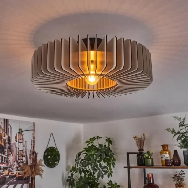 hofstein Plafonnier Konbongou Noir, 1 lumière* Lampes Modernes