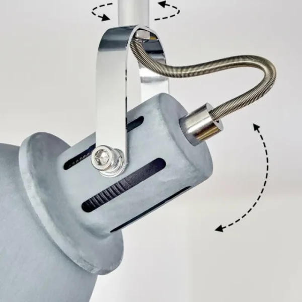 hofstein Plafonnier Koppom Bleu, Gris, 4 lumières* Lampes Modernes