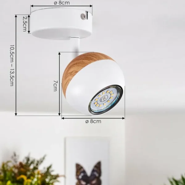 hofstein Plafonnier Kotaoa LED Blanc, 1 lumière* Lampes Modernes