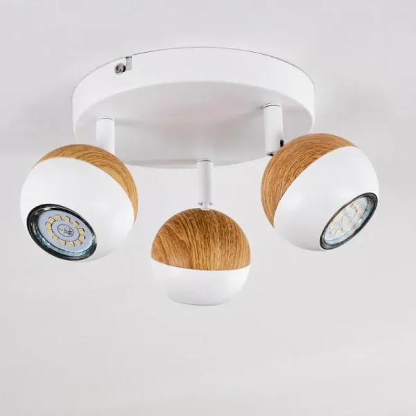 hofstein Plafonnier Kotaoa LED Blanc, 3 lumières* Lampes Modernes