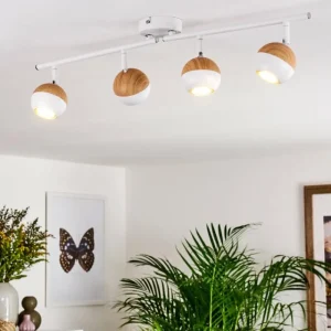 hofstein Plafonnier Kotaoa LED Blanc, 4 lumières* Lampes Modernes