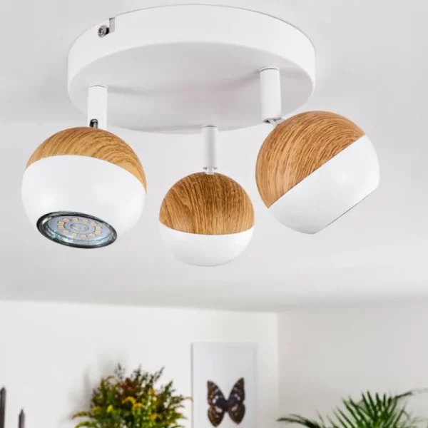 hofstein Plafonnier Kotaoa LED Blanc, 3 lumières* Lampes Modernes