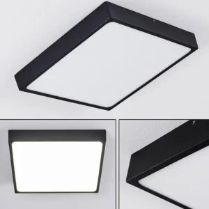 hofstein Plafonnier Kragos LED Noir, Blanc, 1 lumière* Lampes Modernes