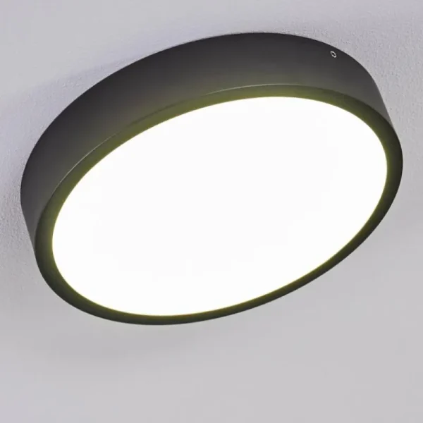 hofstein Plafonnier Kragos LED Noir, 1 lumière* Lampes Modernes
