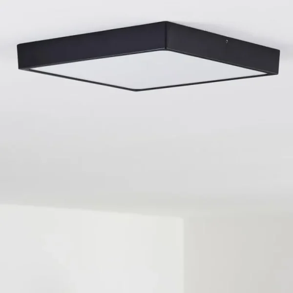 hofstein Plafonnier Kragos LED Noir, Blanc, 1 lumière* Lampes Modernes