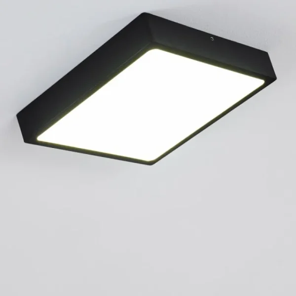 hofstein Plafonnier Kragos LED Noir, Blanc, 1 lumière* Lampes Modernes