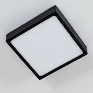 hofstein Plafonnier Kragos LED Noir, 1 lumière* Lampes Modernes