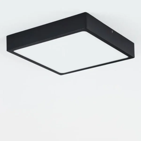 hofstein Plafonnier Kragos LED Noir, Blanc, 1 lumière* Lampes Modernes