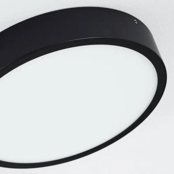 hofstein Plafonnier Kragos LED Noir, 1 lumière* Lampes Modernes