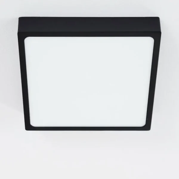 hofstein Plafonnier Kragos LED Noir, Blanc, 1 lumière* Lampes Modernes