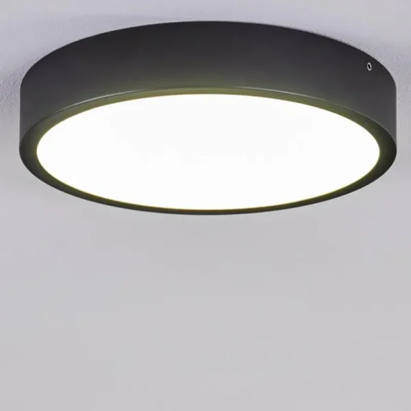 hofstein Plafonnier Kragos LED Noir, 1 lumière* Lampes Modernes