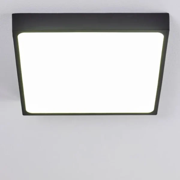 hofstein Plafonnier Kragos LED Noir, Blanc, 1 lumière* Lampes Modernes