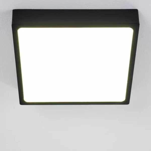 hofstein Plafonnier Kragos LED Noir, Blanc, 1 lumière* Lampes Modernes