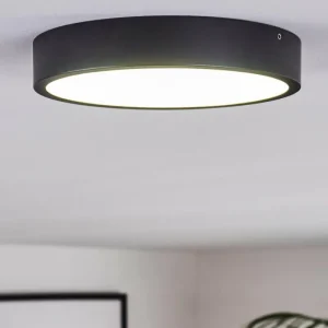 hofstein Plafonnier Kragos LED Noir, 1 lumière* Lampes Modernes