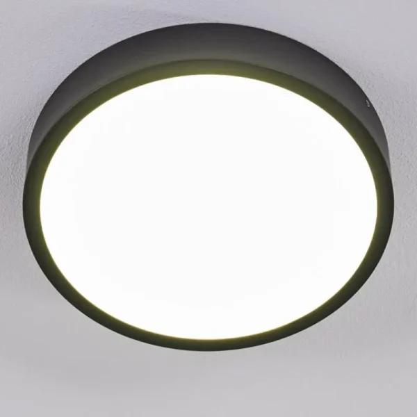 hofstein Plafonnier Kragos LED Noir, 1 lumière* Lampes Modernes