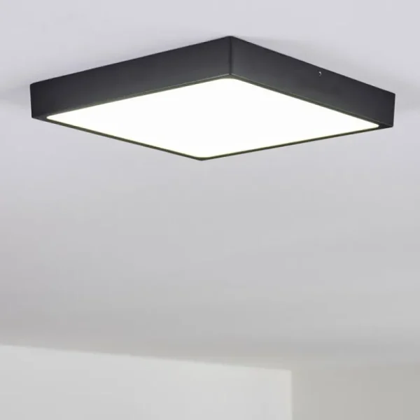 hofstein Plafonnier Kragos LED Noir, Blanc, 1 lumière* Lampes Modernes