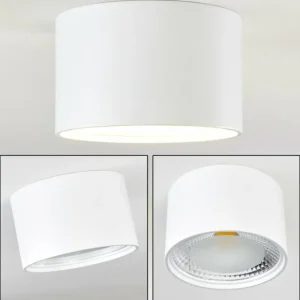hofstein Plafonnier Kristallo LED Blanc, 1 lumière* Lampes En Verre