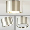 hofstein Plafonnier Kristallo LED Nickel mat, 1 lumière* Lampes En Verre