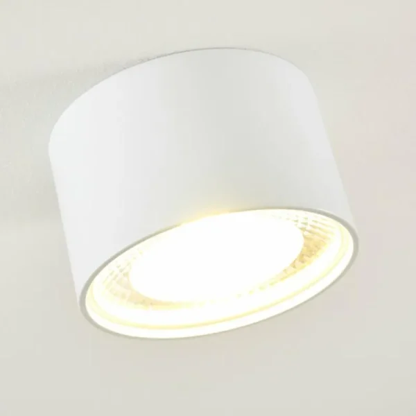 hofstein Plafonnier Kristallo LED Blanc, 1 lumière* Lampes En Verre