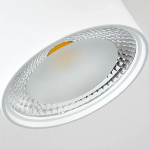 hofstein Plafonnier Kristallo LED Blanc, 1 lumière* Lampes En Verre