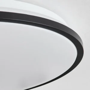 hofstein Plafonnier Kroch LED Blanc, 1 lumière, Télécommandes, Changeur de couleurs* Lampes Modernes