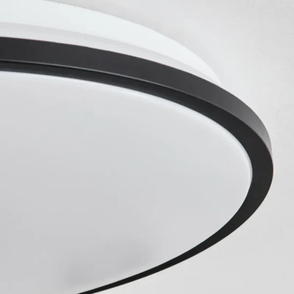 hofstein Plafonnier Kroch LED Blanc, 1 lumière, Télécommandes, Changeur de couleurs* Lampes Modernes
