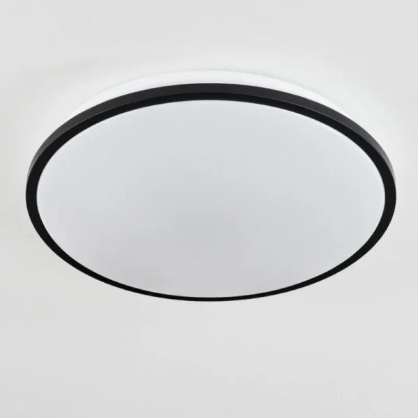 hofstein Plafonnier Kroch LED Blanc, 1 lumière, Télécommandes, Changeur de couleurs* Lampes Modernes