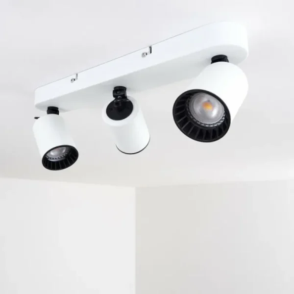 hofstein Plafonnier Kullaberg Blanc, 3 lumières* Lampes Modernes