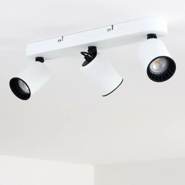 hofstein Plafonnier Kullaberg Blanc, 3 lumières* Lampes Modernes