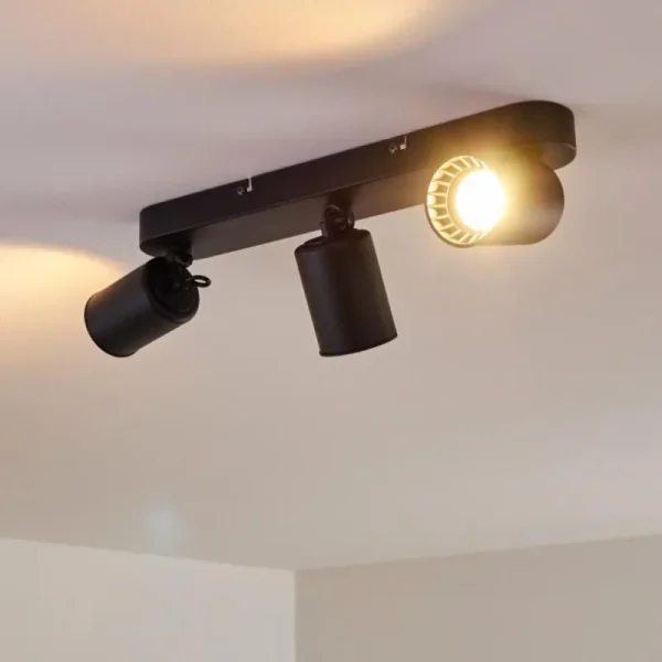 hofstein Plafonnier Kullaberg Noir, 3 lumières* Lampes Modernes