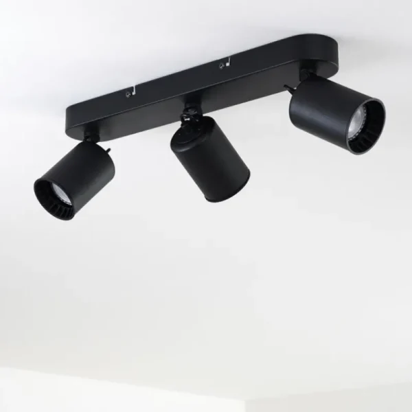 hofstein Plafonnier Kullaberg Noir, 3 lumières* Lampes Modernes