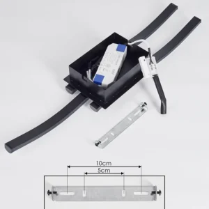 hofstein Plafonnier Kumahu LED Noir, 1 lumière* Lampes Modernes