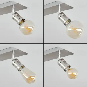 hofstein Plafonnier Lagunita Chrome, Nickel mat, 4 lumières* Lampes Modernes