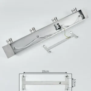hofstein Plafonnier Lagunita Chrome, Nickel mat, 4 lumières* Lampes Modernes