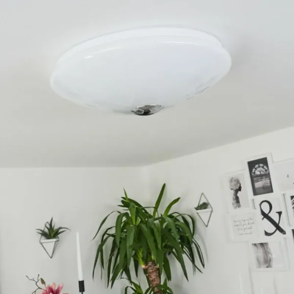 hofstein Plafonnier Langlois Blanc, 1 lumière* Lampes Modernes