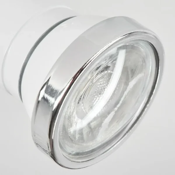 hofstein Plafonnier Lanrigan Chrome, Blanc, 1 lumière* Lampes En Verre