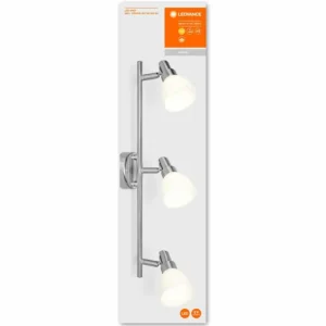 Luminaires Ledvance Plafonnier LEDVANCE SPOT Argenté, 3 lumières* Lampes En Verre