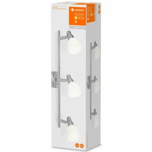 Luminaires Ledvance Plafonnier LEDVANCE SPOT Argenté, 3 lumières* Lampes En Verre