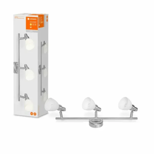 Luminaires Ledvance Plafonnier LEDVANCE SPOT Argenté, 3 lumières* Lampes En Verre