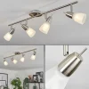 hofstein Plafonnier Lejsta Nickel mat, 4 lumières* Lampes En Verre