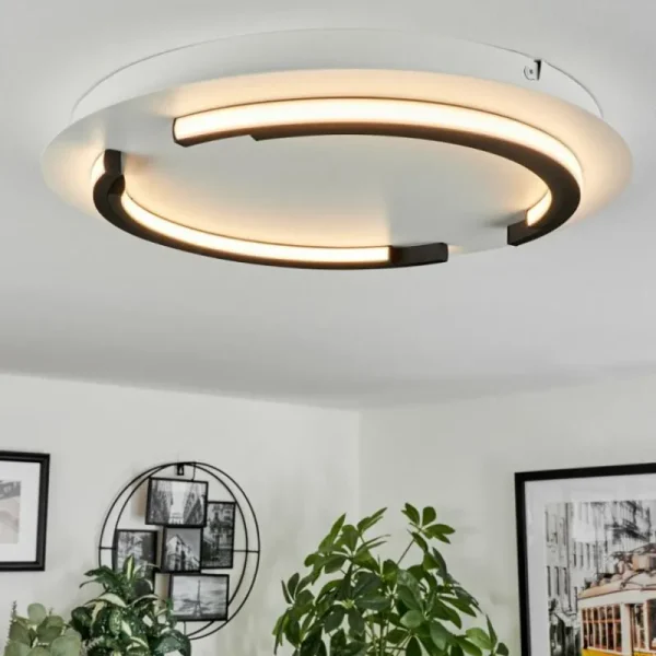 hofstein Plafonnier Leroux LED Blanc, 1 lumière* Lampes Modernes