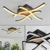 hofstein Plafonnier Letala LED Couleur bois, 4 lumières* Lampes Modernes