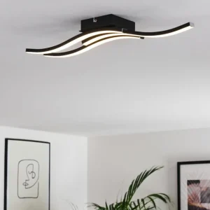 hofstein Plafonnier Letala LED Noir, 3 lumières* Lampes Modernes