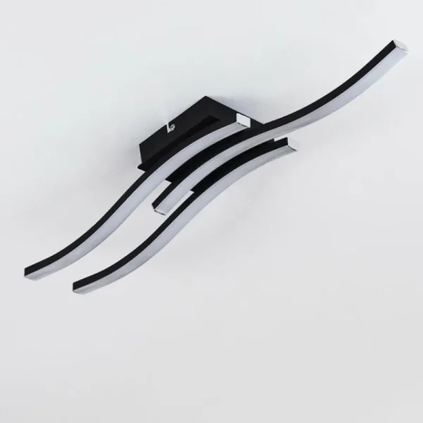 hofstein Plafonnier Letala LED Noir, 3 lumières* Lampes Modernes